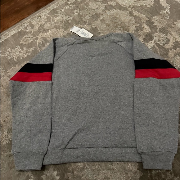 NFL FALCONS Team Apparel Women's Charcoal Tee NWT- Medium - Picture 2 of 4